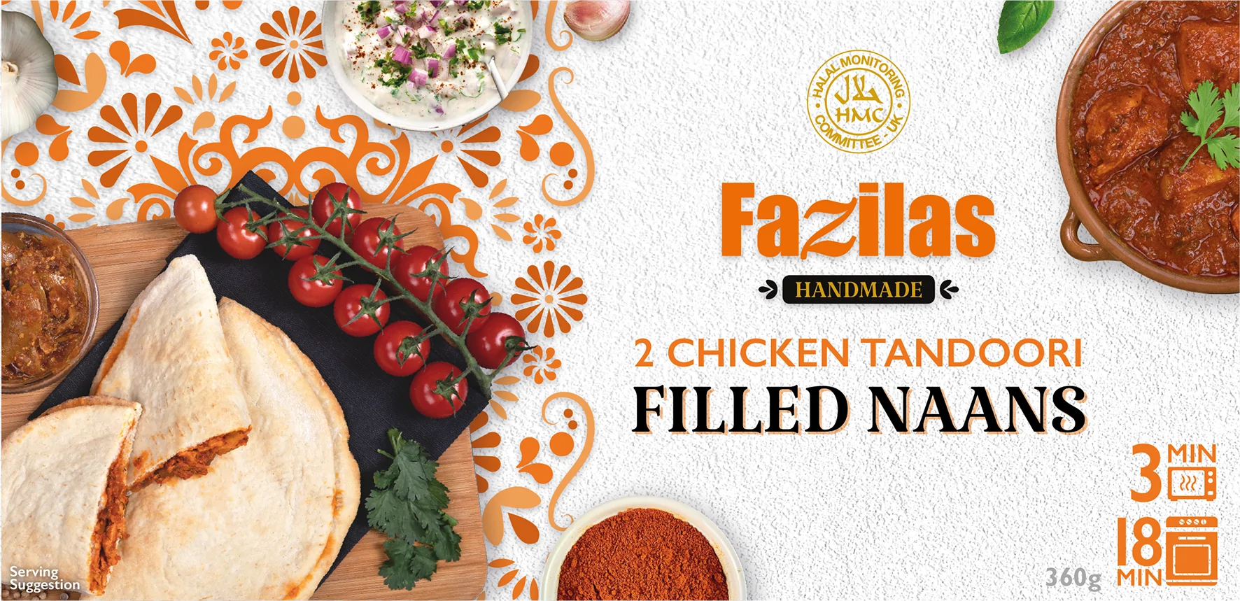 Chicken Tandoori Filled Naans