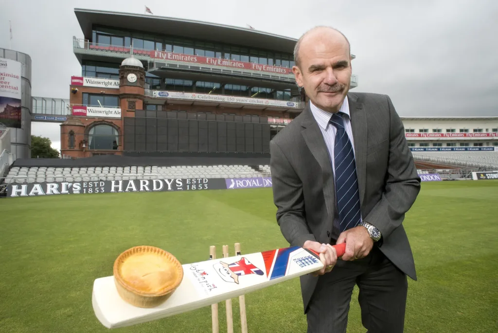 Brian Ashworth with Cricket Bat